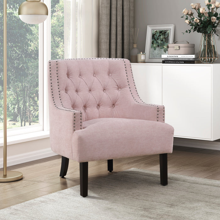 Charisma Accent Chair in Pink - 1194NPK-1