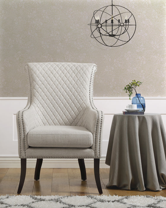 Avalon Quilted Accent Chair in Beige - 1199F11S