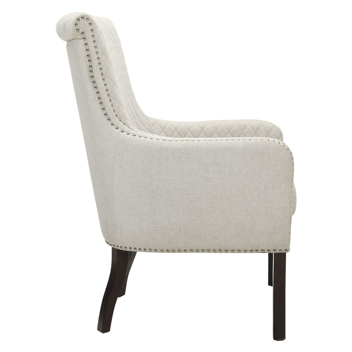 Avalon Quilted Accent Chair in Beige - 1199F11S