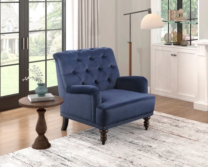 Holland Park Accent Chair in Blue - 1201F3S