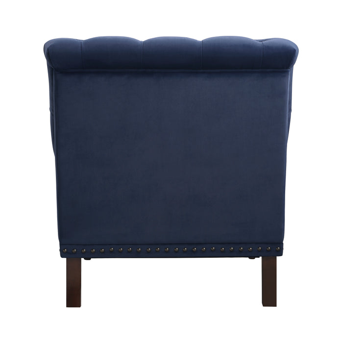 Holland Park Accent Chair in Blue - 1201F3S