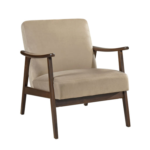 Landers Accent Chair in Brown/Walnut - 1230BR-1 image