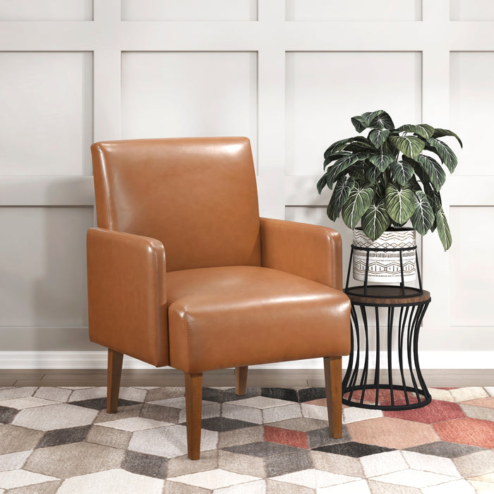 Piers Accent Chair in Brown/Walnut - 1246BRW-1