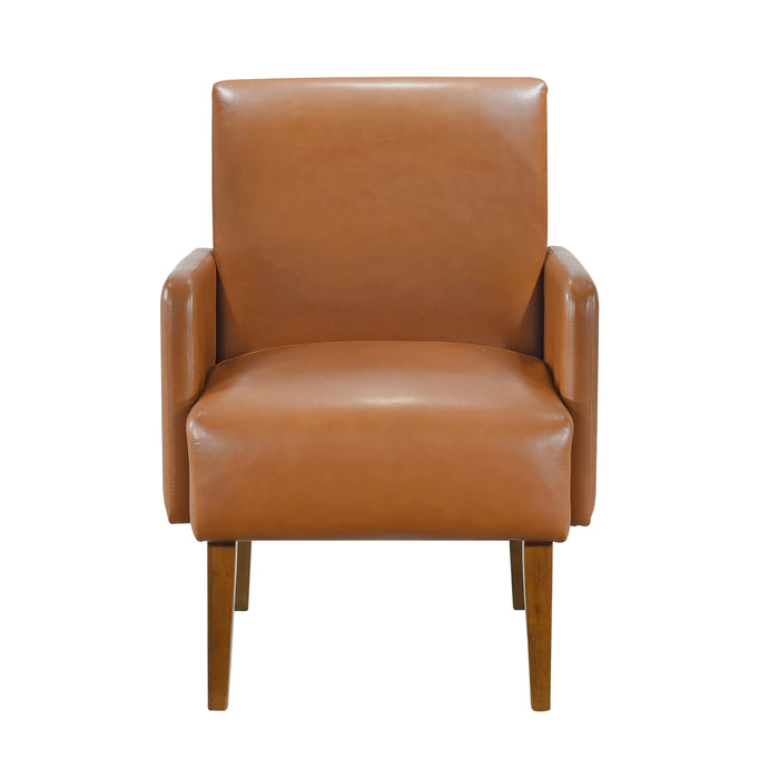 Piers Accent Chair in Brown/Walnut - 1246BRW-1 image