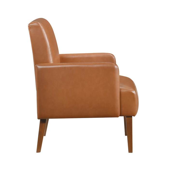 Piers Accent Chair in Brown/Walnut - 1246BRW-1