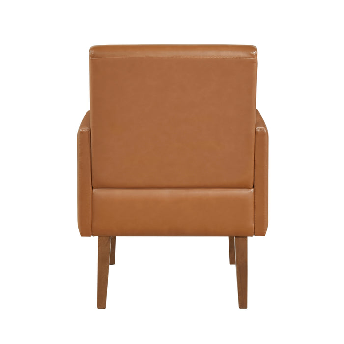 Piers Accent Chair in Brown/Walnut - 1246BRW-1