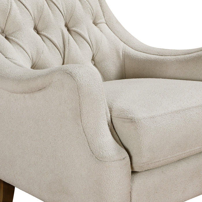 Stella Accent Chair in Beige - 1248BE-1