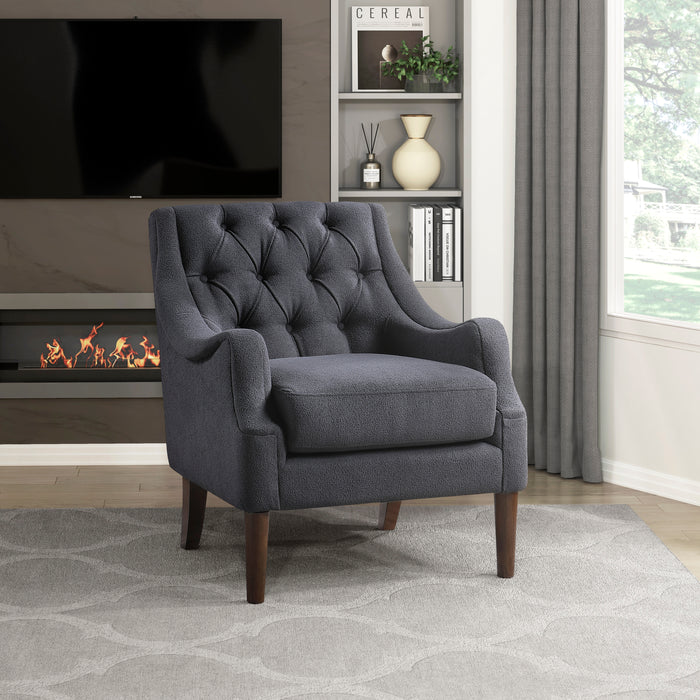 Stella Accent Chair in Gray - 1248DG-1