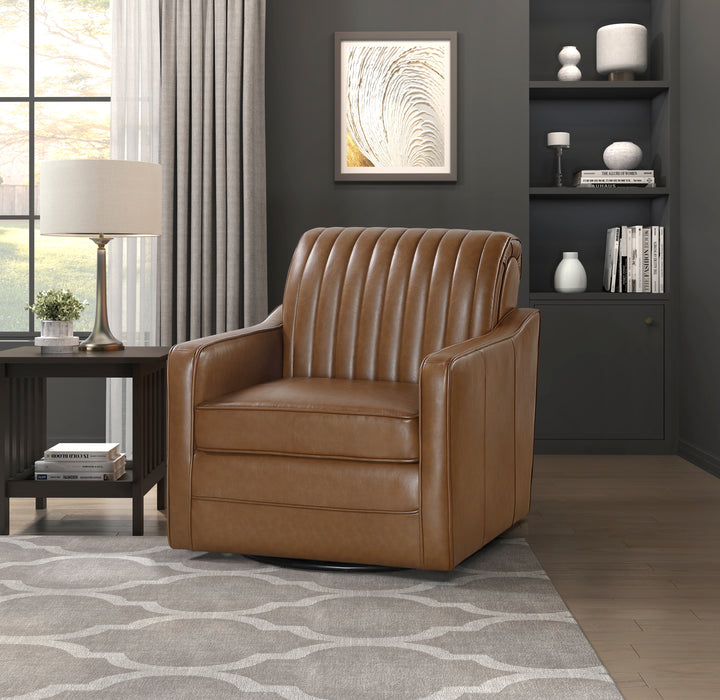 November Swivel Chair in Brown - 1257BR-1