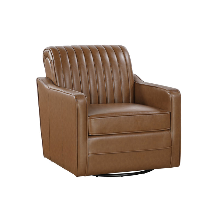 November Swivel Chair in Brown - 1257BR-1