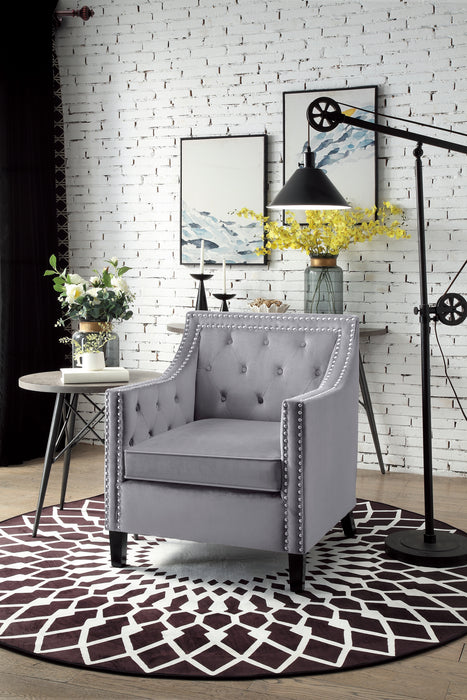 Grazioso Accent Chair in Gray - 1297GY-1NN