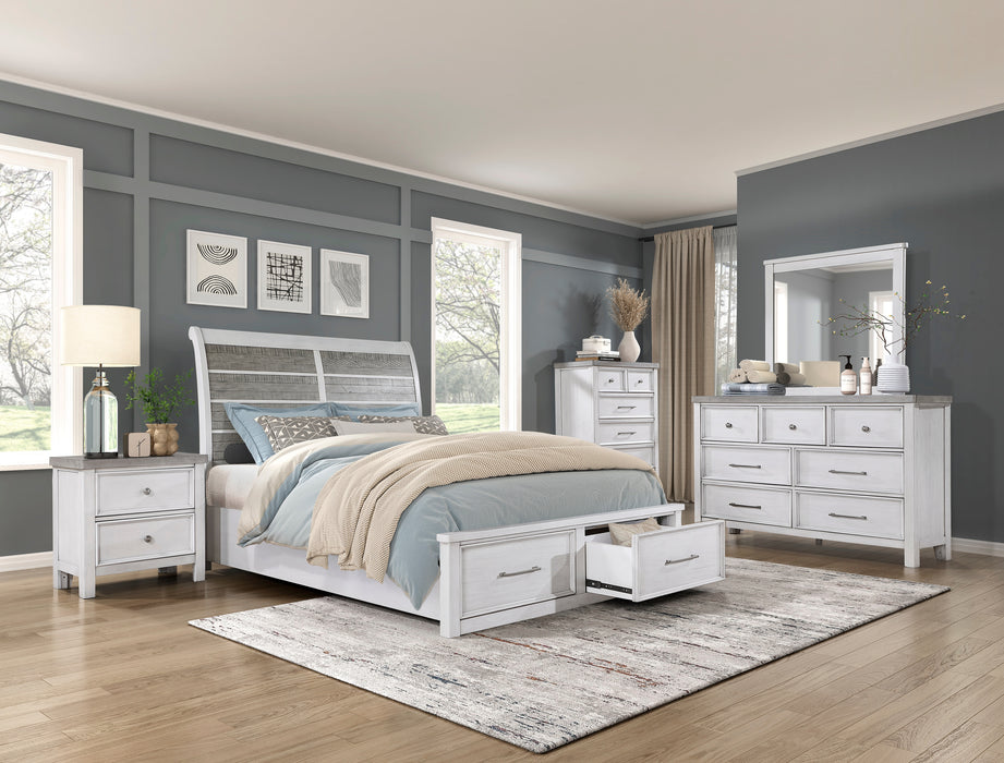 Ambrose Dresser in Gray/White - 1303-5