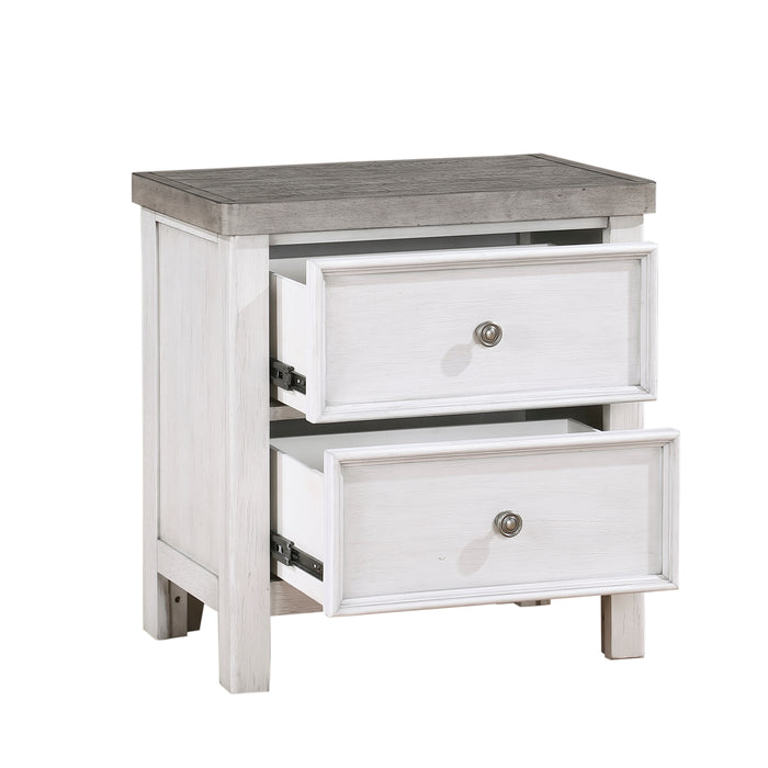 Ambrose Nightstand in Gray/White - 1303-4