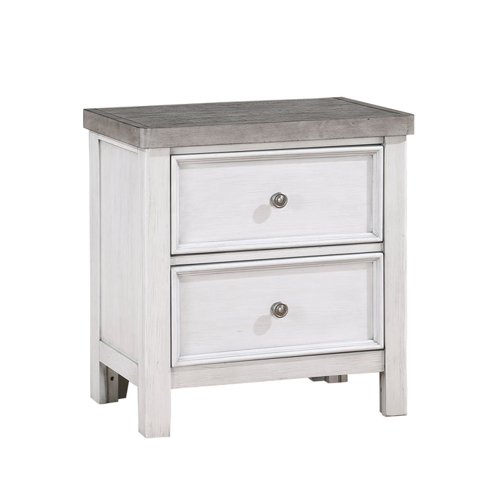 Ambrose Nightstand in Gray/White - 1303-4