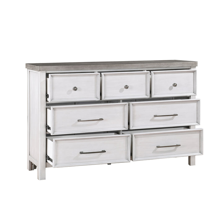 Ambrose Dresser in Gray/White - 1303-5