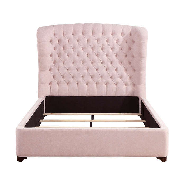 Cameo Queen Bed in Pink - 1308PN-1