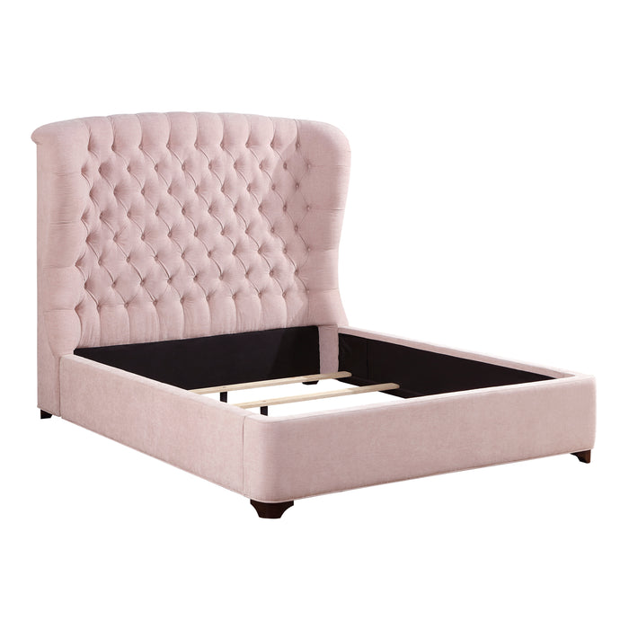 Cameo Queen Bed in Pink - 1308PN-1