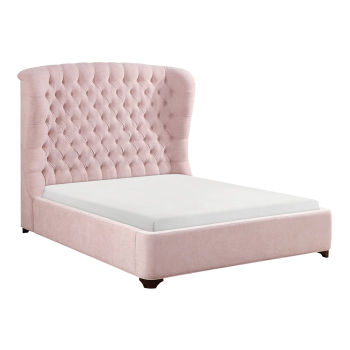 Cameo Queen Bed in Pink - 1308PN-1