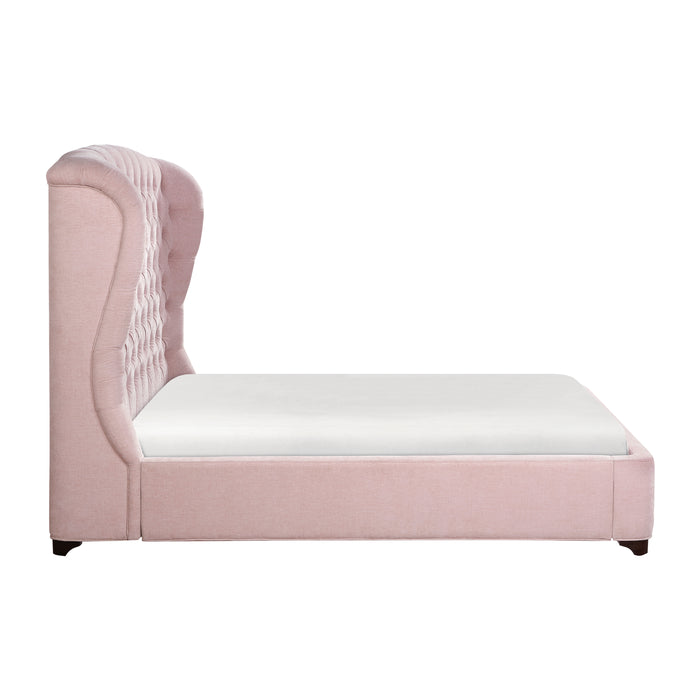 Cameo Queen Bed in Pink - 1308PN-1