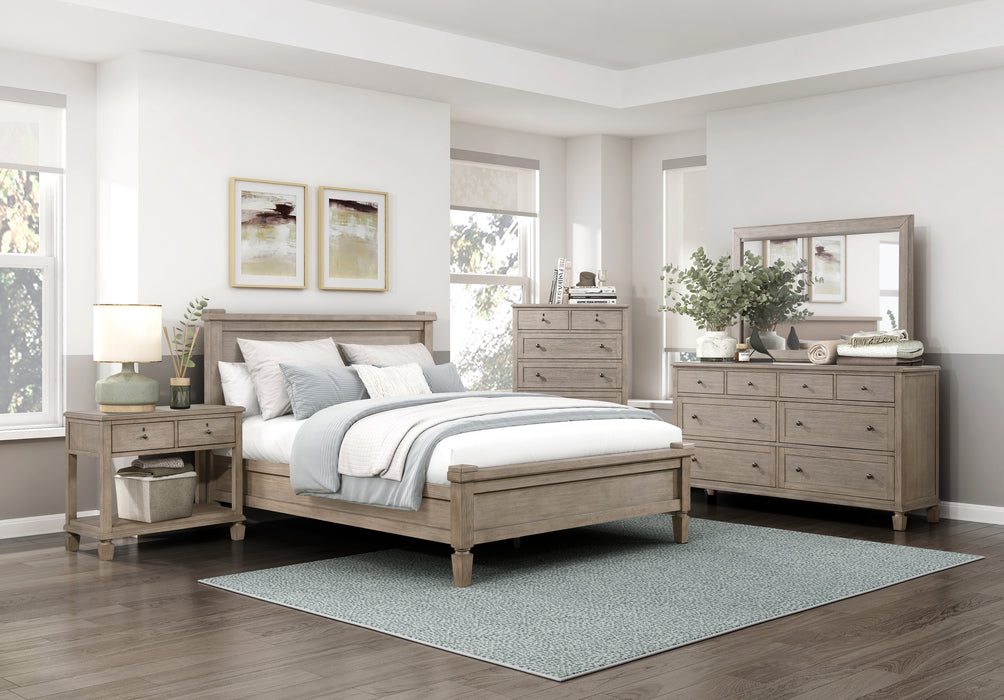 Marceline Eastern King Platform Bed in Gray - 1316K-1EK