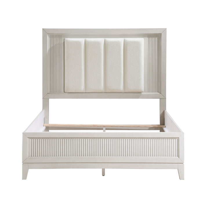 Florence Eastern King Bed in White - 1326K-1EK