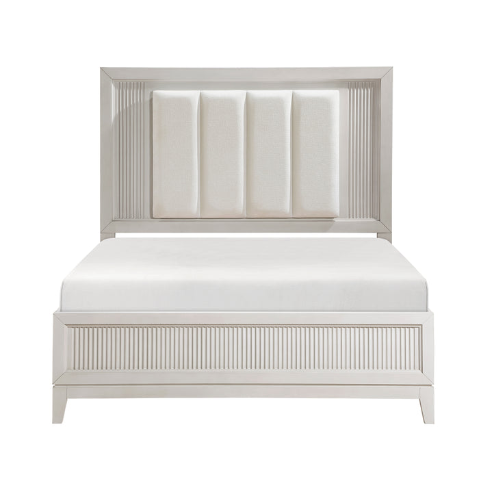 Florence Eastern King Bed in White - 1326K-1EK image