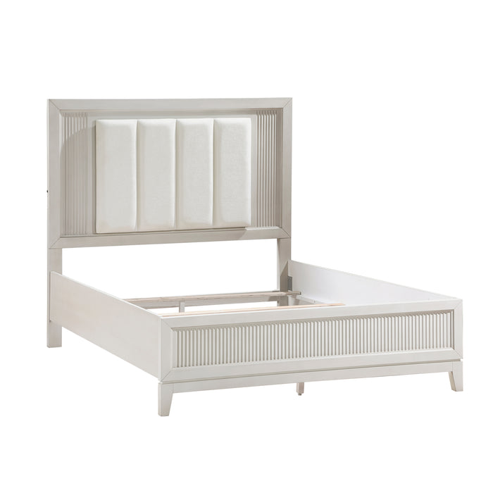 Florence Eastern King Bed in White - 1326K-1EK