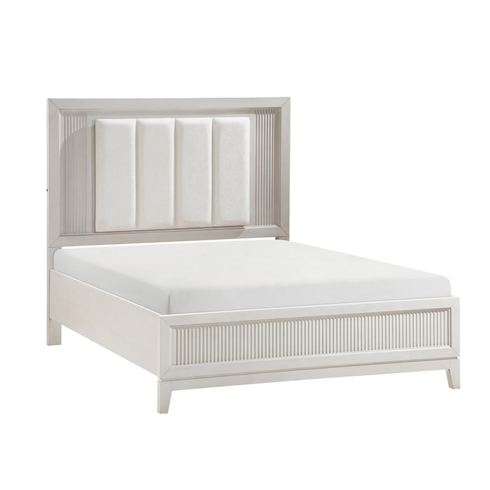 Florence Eastern King Bed in White - 1326K-1EK