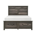 Lenior Eastern King Platform Bed with Footboard Storage in Gray - 1342K-1EK image