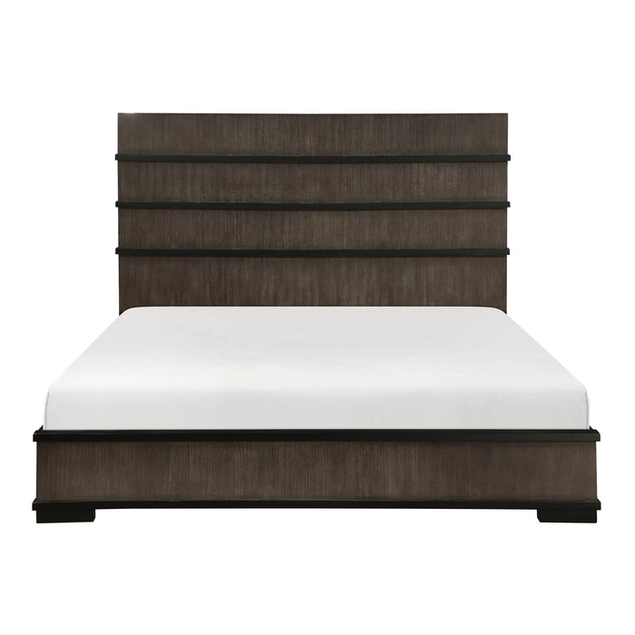 Acworth Eastern King Bed in Black/Brown/Gray - 1343K-1EK image