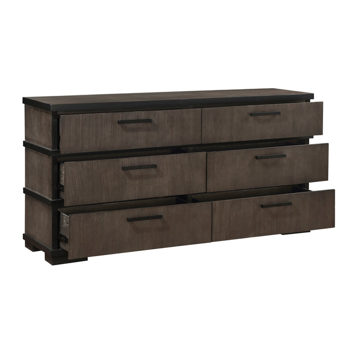 Acworth Dresser in Black/Brown/Gray - 1343-5