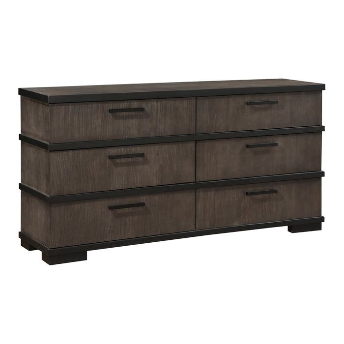 Acworth Dresser in Black/Brown/Gray - 1343-5