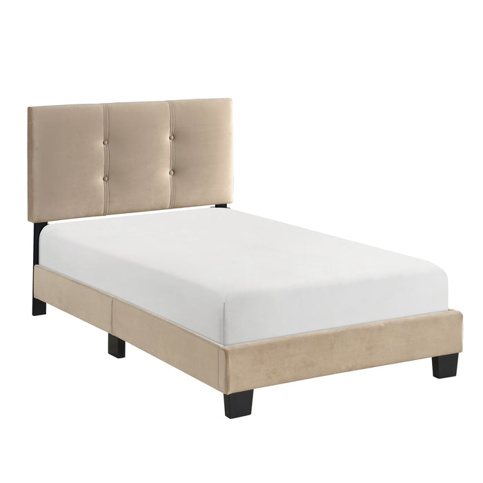 Newberry Twin Platform Bed in Brown - 1350BRT-1