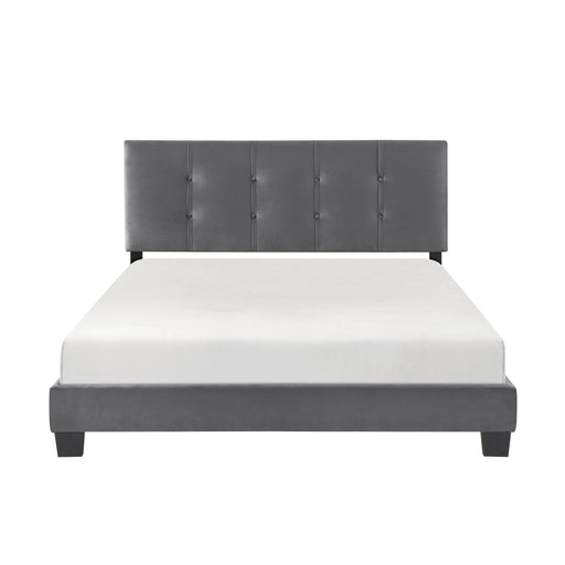 Newberry Queen Platform Bed in Gray - 1350DG-1 image