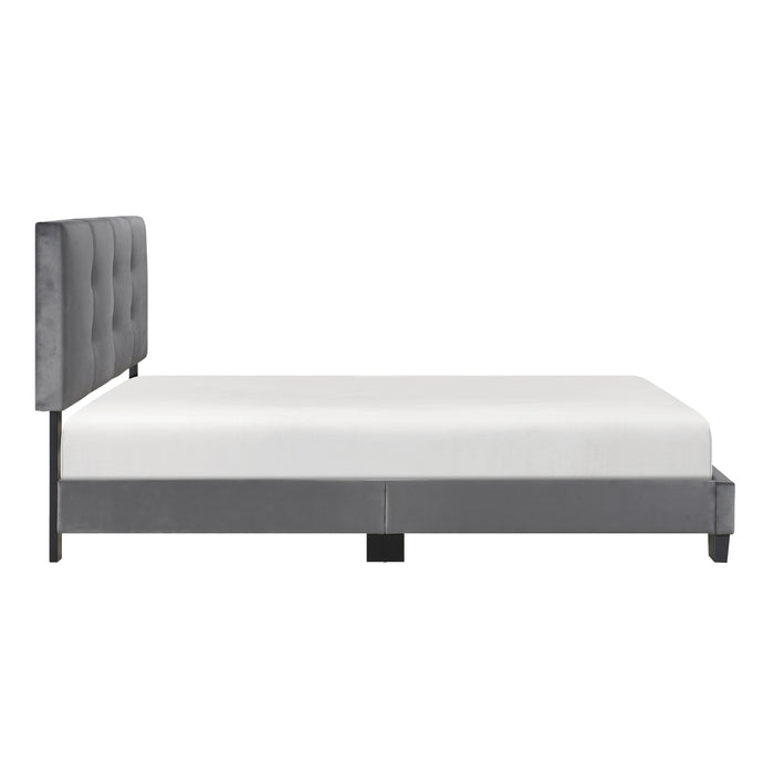 Newberry Full Platform Bed in Gray - 1350DGF-1