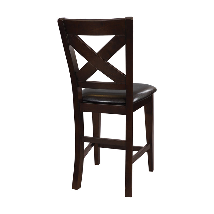 Crown Point Counter Height Chair in Brown - 1372-24