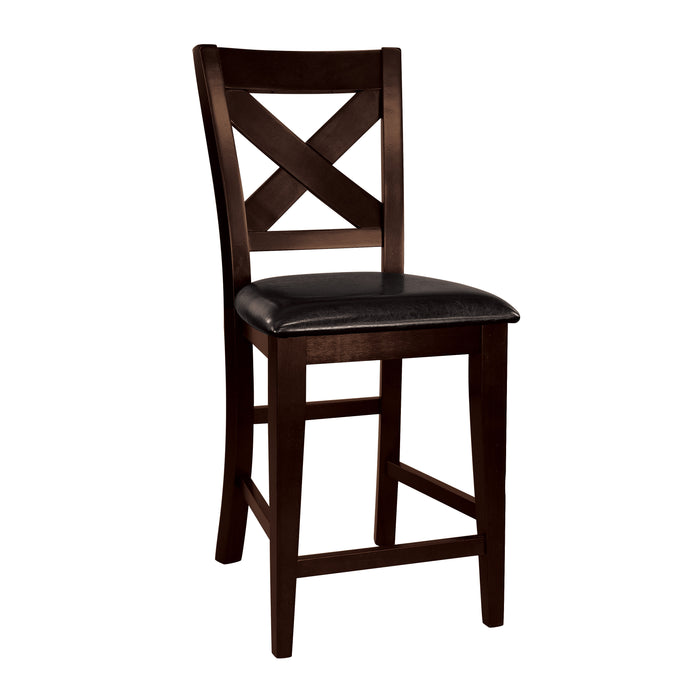 Crown Point Counter Height Chair in Brown - 1372-24