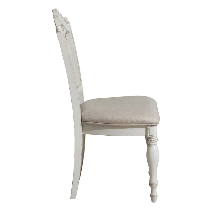 Cinderella Writing Desk Chair in Gray/White - 1386NW-11C