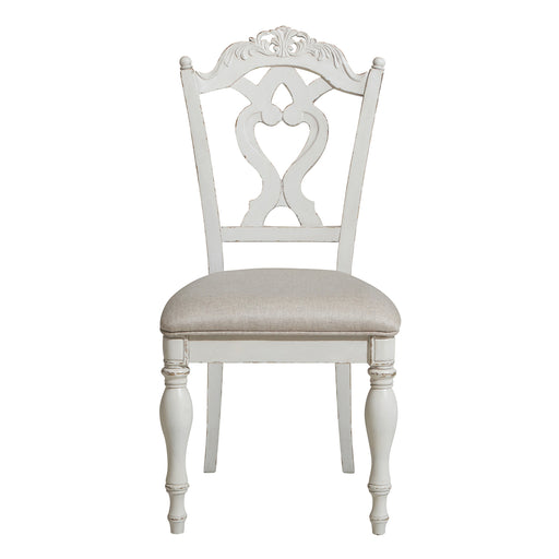 Cinderella Writing Desk Chair in Gray/White - 1386NW-11C image