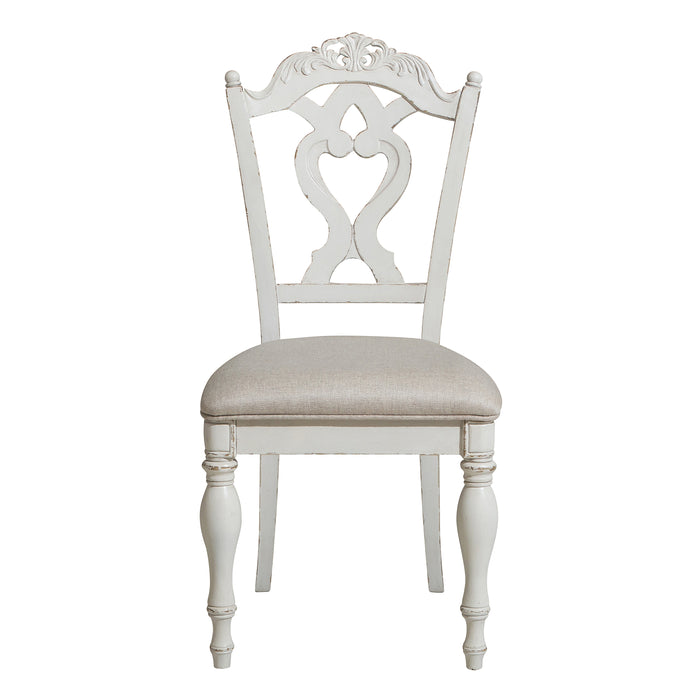 Cinderella Writing Desk Chair in Gray/White - 1386NW-11C image