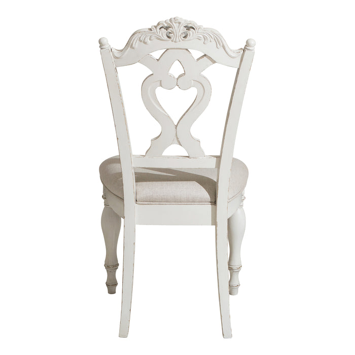 Cinderella Writing Desk Chair in Gray/White - 1386NW-11C