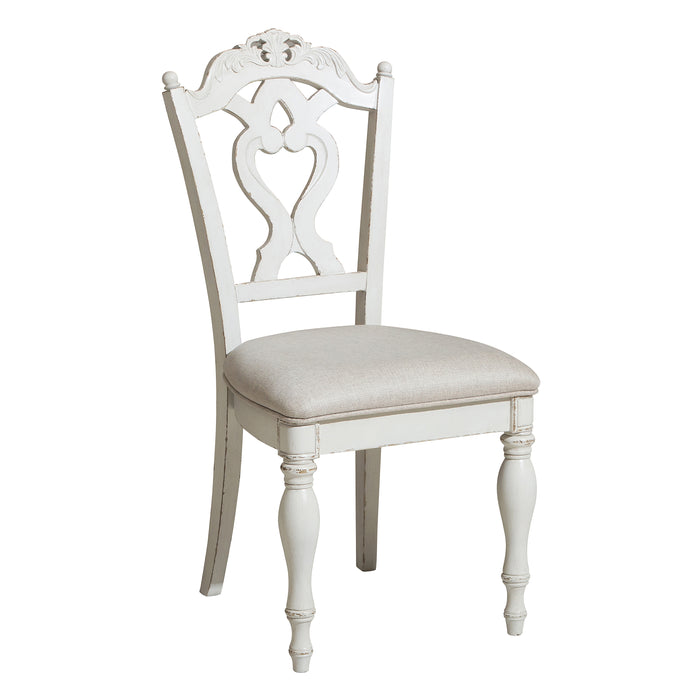 Cinderella Writing Desk Chair in Gray/White - 1386NW-11C