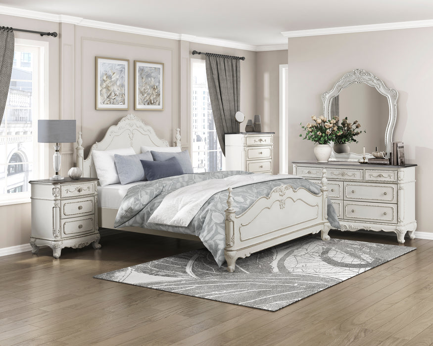 Cinderella Dresser in White/Gray - 1386NW-5