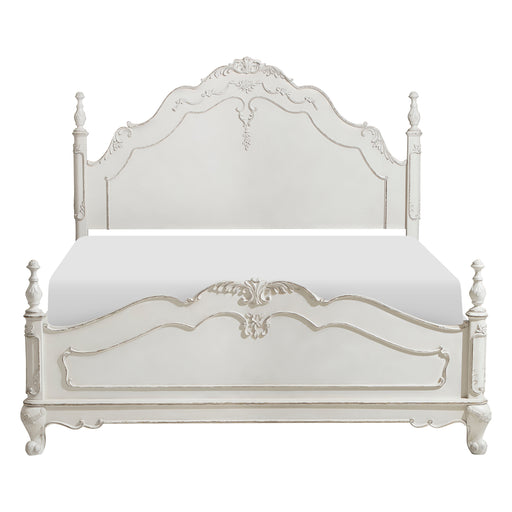 Cinderella Full Bed in White/Gray - 1386FNW-1 image