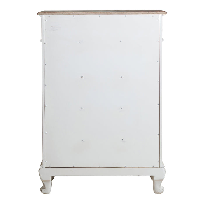 Cinderella Chest in White/Gray - 1386NW-9