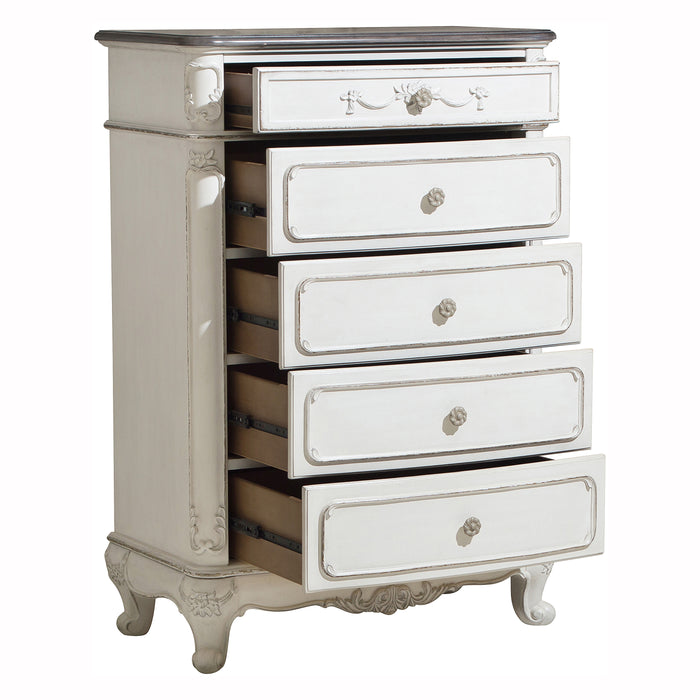 Cinderella Chest in White/Gray - 1386NW-9