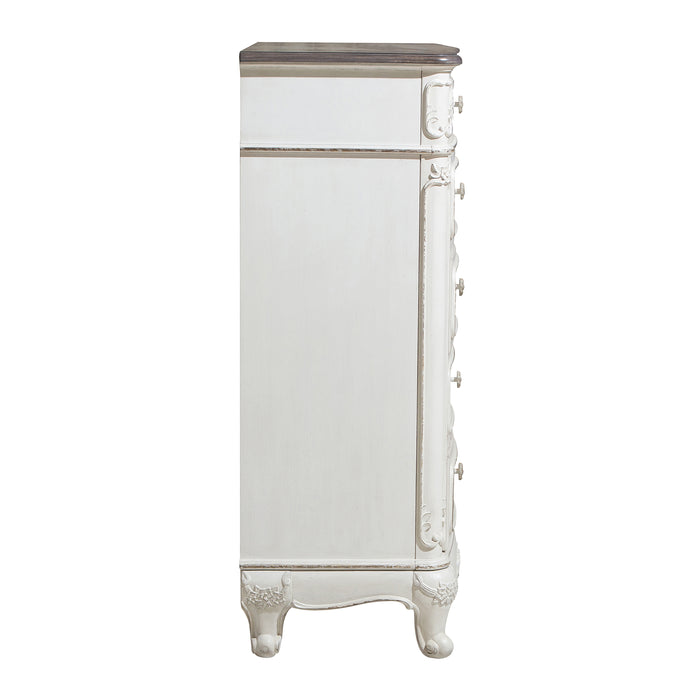 Cinderella Chest in White/Gray - 1386NW-9