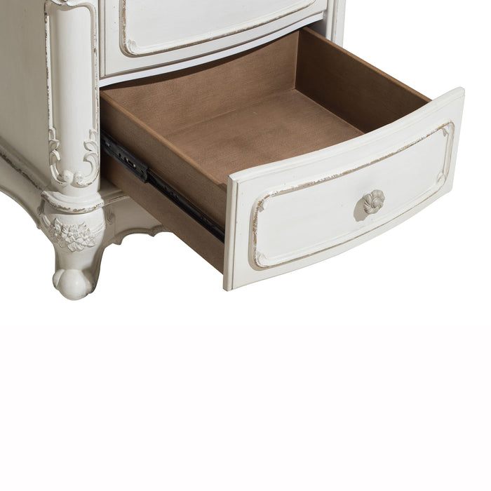 Cinderella Nightstand in White/Gray - 1386NW-4