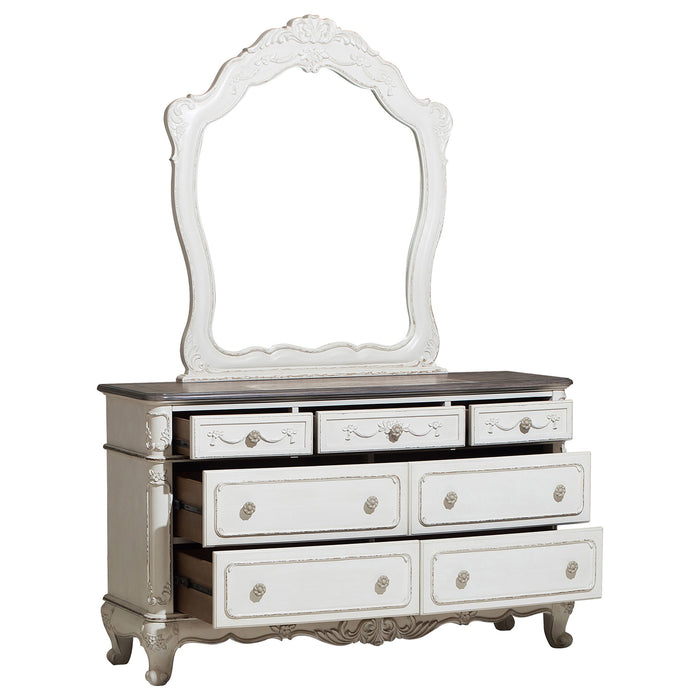 Cinderella Dresser in White/Gray - 1386NW-5