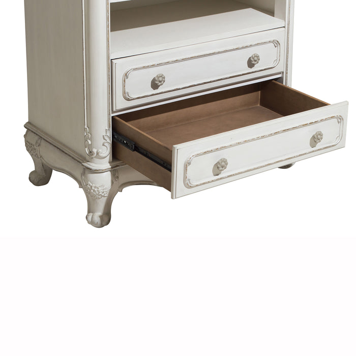 Cinderella Armoire in White/Gray - 1386NW-7